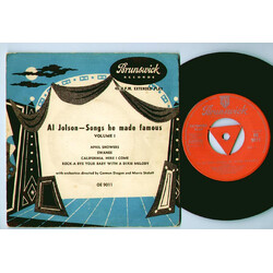 Al Jolson Songs He Made Famous Vol.1, Part 1 USED VINYL 7INCH 45 RPM EP