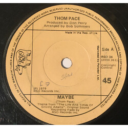 Thom Pace Maybe USED VINYL 7INCH SINGLE 45 RPM