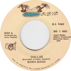 The Bama Band Dallas / A Cowboy's Welcome Home USED VINYL 7INCH SINGLE 45 RPM PROMO