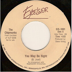 The Chipmunks You May Be Right USED VINYL 7INCH 45 RPM PROMO