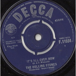 The Rolling Stones It's All Over Now / Good Times, Bad Times USED VINYL 7INCH 45 RPM SINGLE