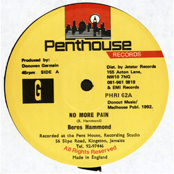 Beres Hammond No More Pain USED VINYL 12INCH 45 RPM