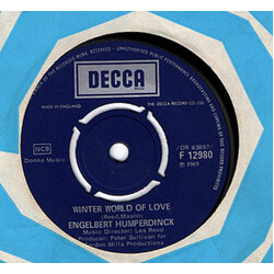 Engelbert Humperdinck Winter World Of Love USED VINYL 7INCH 45 RPM SINGLE