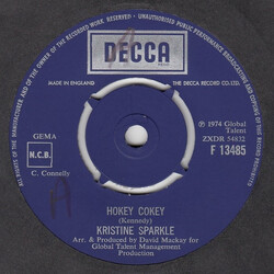 Kristine Sparkle Hokey Cokey USED VINYL 7INCH 45 RPM