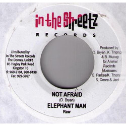 Elephant Man Not Afraid USED VINYL 7INCH 45 RPM