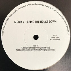 S Club 7 Bring The House Down USED VINYL 12INCH 33 S RPM PROMO
