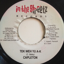 Capleton Tek Weh Yu A-K USED VINYL 7INCH 45 RPM