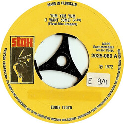 Eddie Floyd Yum Yum Yum (I Want Some) USED VINYL 7INCH SINGLE 45 RPM