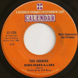 The Archies Bang-Shang-A-Lang USED VINYL 7INCH SINGLE MONO
