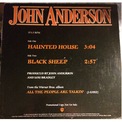 John Anderson (3) Haunted House / Black Sheep USED VINYL 12INCH 33 S RPM SINGLE PROMO