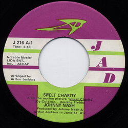 Johnny Nash Sweet Charity / People In Love Vinyl 7" USED