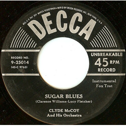 Clyde McCoy And His Orchestra Sugar Blues / I've Found A New Baby USED VINYL 7INCH 45 RPM SINGLE