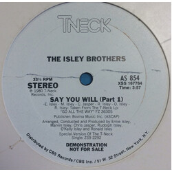 The Isley Brothers Say You Will USED VINYL 12INCH PROMO