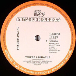 Frankie Avalon You're A Miracle USED VINYL 12INCH 33 S RPM STEREO