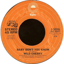 Wild Cherry Baby Don't You Know USED VINYL 7INCH 45 RPM SINGLE STEREO