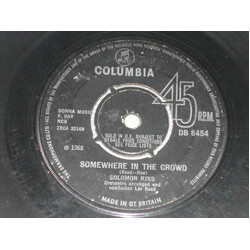 Solomon King Somewhere In The Crowd / Hava Nagila USED VINYL 7INCH SINGLE 45 RPM