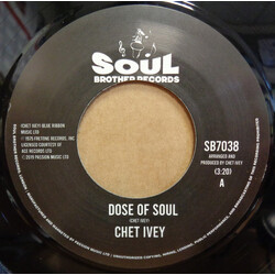 Chet Ivey Dose Of Soul / Get Down With The Geater-Pt. 1 USED VINYL 7INCH 45 RPM REISSUE