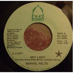 Narvel Felts Hey Lady USED VINYL 7INCH 45 RPM PROMO