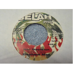 Elephant Man / Terrible Act Her Decision / Terrible Storm USED VINYL 7INCH