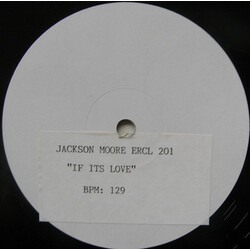 Jackson Moore If It's Love (That You're After) USED VINYL 12INCH WHITE LABEL PROMO