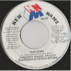 Gregory Isaacs / Freddie McGregor / Dennis Brown Run Come USED VINYL 7INCH 45 RPM SINGLE