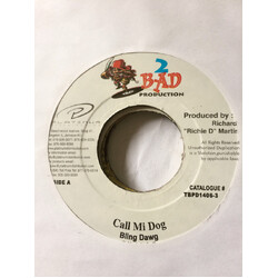 Bling Dawg Call Mi Dog USED VINYL 7INCH 45 RPM