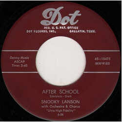 Snooky Lanson After School / I'm Tired Of Everything But You USED VINYL 7INCH 45 RPM