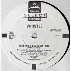 Whistle Barbara's Bedroom USED VINYL 12INCH PROMO WHITE LABEL