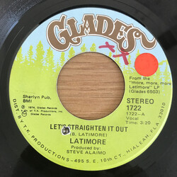 Latimore (2) Let's Straighten It Out / Ain't Nobody Gonna Make Me Change My Mind USED VINYL 7INCH SINGLE