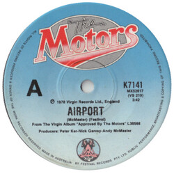 The Motors Airport USED VINYL 7INCH 45 RPM SINGLE