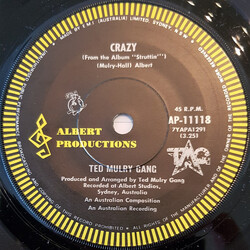 Ted Mulry Gang Crazy USED VINYL 7INCH 45 RPM SINGLE