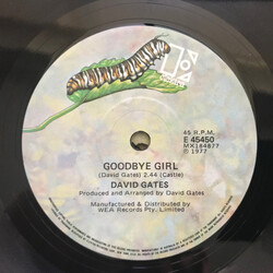 David Gates Goodbye Girl / Sunday Rider USED VINYL 7INCH 45 RPM SINGLE
