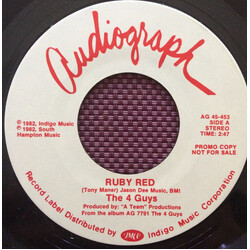 The 4 Guys Ruby Red USED VINYL 7INCH 45 RPM SINGLE PROMO
