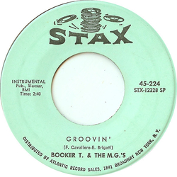 Booker T & The MG's Groovin' / Slim Jenkin's Place Vinyl 7" USED