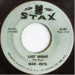 The Mar-Keys Last Night Vinyl 7" USED