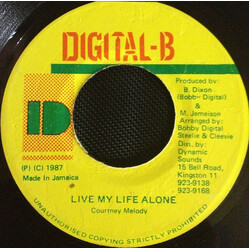 Courtney Melody Live My Life Alone USED VINYL 7INCH 45 RPM