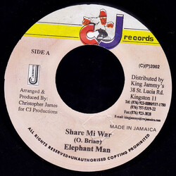 Elephant Man Share Mi War USED VINYL 7INCH 45 RPM