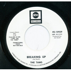 The Tams Breaking Up / How 'Bout It USED VINYL 7INCH 45 RPM SINGLE PROMO