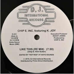Chip E. / K. Joy Like This USED VINYL 12INCH 33 S RPM 45 RPM REISSUE