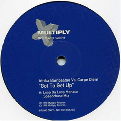 Afrika Bambaataa / Carpe Diem Got To Get Up USED VINYL 12INCH 45 RPM PROMO