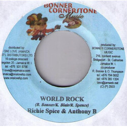 Richie Spice / Anthony B World Rock USED VINYL 7INCH 45 RPM