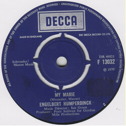 Engelbert Humperdinck My Marie / Our Song (La Paloma) USED VINYL 7"