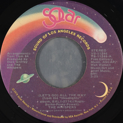The Whispers (Let's Go) All The Way Vinyl 7" USED