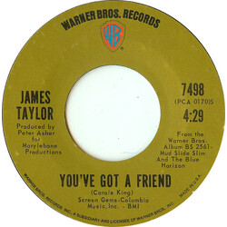 James Taylor (2) You've Got A Friend VINYL 7" USED