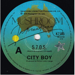 City Boy 5.7.0.5. USED VINYL 7INCH SINGLE