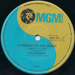 Neil Sedaka Standing On The Inside USED VINYL 7INCH 45 RPM SINGLE