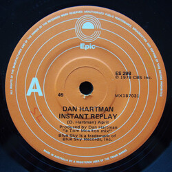 Dan Hartman Instant Replay USED VINYL 7INCH 45 RPM SINGLE