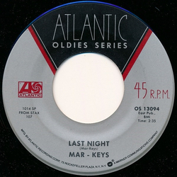The Mar-Keys Last Night / Philly Dog Vinyl 7" USED