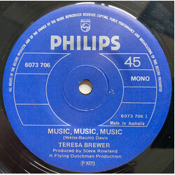 Teresa Brewer Music, Music, Music / School Days USED VINYL 7INCH 45 RPM SINGLE