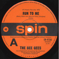 Bee Gees Run To Me USED VINYL 7INCH SINGLE